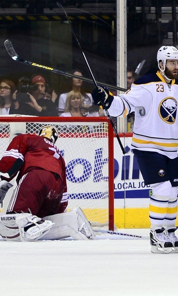 Coyotes let visiting Sabres steal one